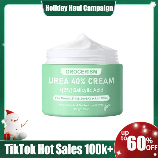 Foot Cream and Hand Cream Maximum Strength with Hyaluronic Acid, Tea Tree, and Aloe Vera For Deep Moisturizes, Callus Remover and Soften All Skin Types