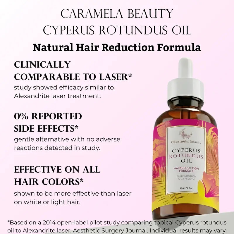 Caramela Beauty Cyperus Rotundus Oil for Natural Hair Reduction