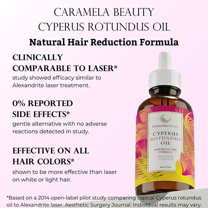 Caramela Beauty Cyperus Rotundus Oil for Natural Hair Reduction