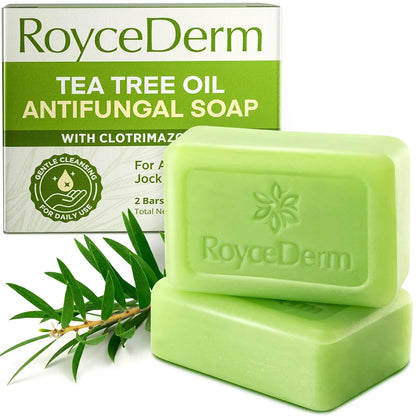 RoyceDerm Tea Tree Oil Antifungal Soap – Daily Gentle Cleansing & Antifungal Care