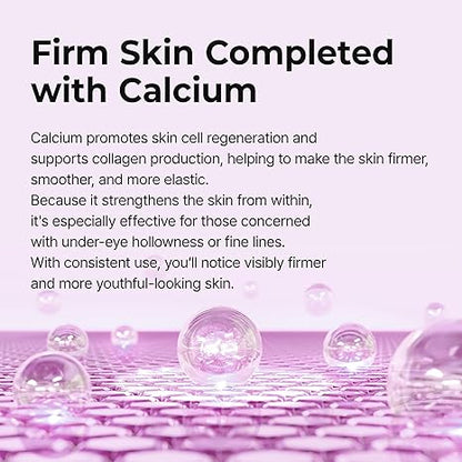 Dr.Melaxin Calcium Volume Eye Patches – Firming Hydrogel Under Eye Masks for Puffiness Fine Lines, Deep Hydration