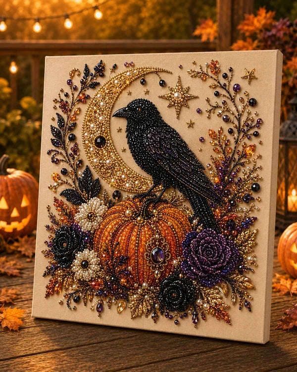 Last Day 49% OFF Halloween Pearl Painting Kit – 5D DIY Beaded Art Craft Set with Full Tools  | Spooky Pumpkin, Witch &amp; Black Cat Design  | Festive Wall Decor &amp; Unique Gift for Adults &amp; Teens