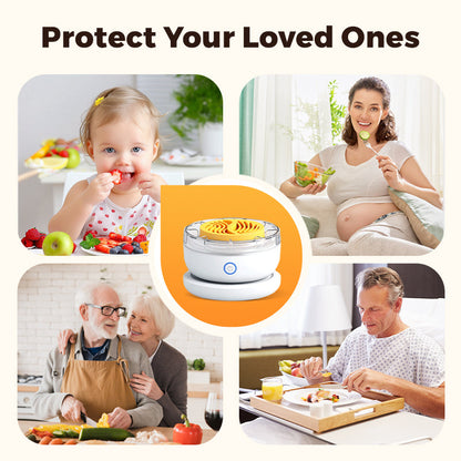 🍇🍓Waterdichte draagbare voedselreiniger & Luchtreiniger