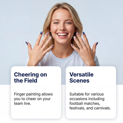 ⚽️🏆️World Cup Sale:40% OFF🎉70K+ SOLD! 🥳12-color fan-themed nail art brushes