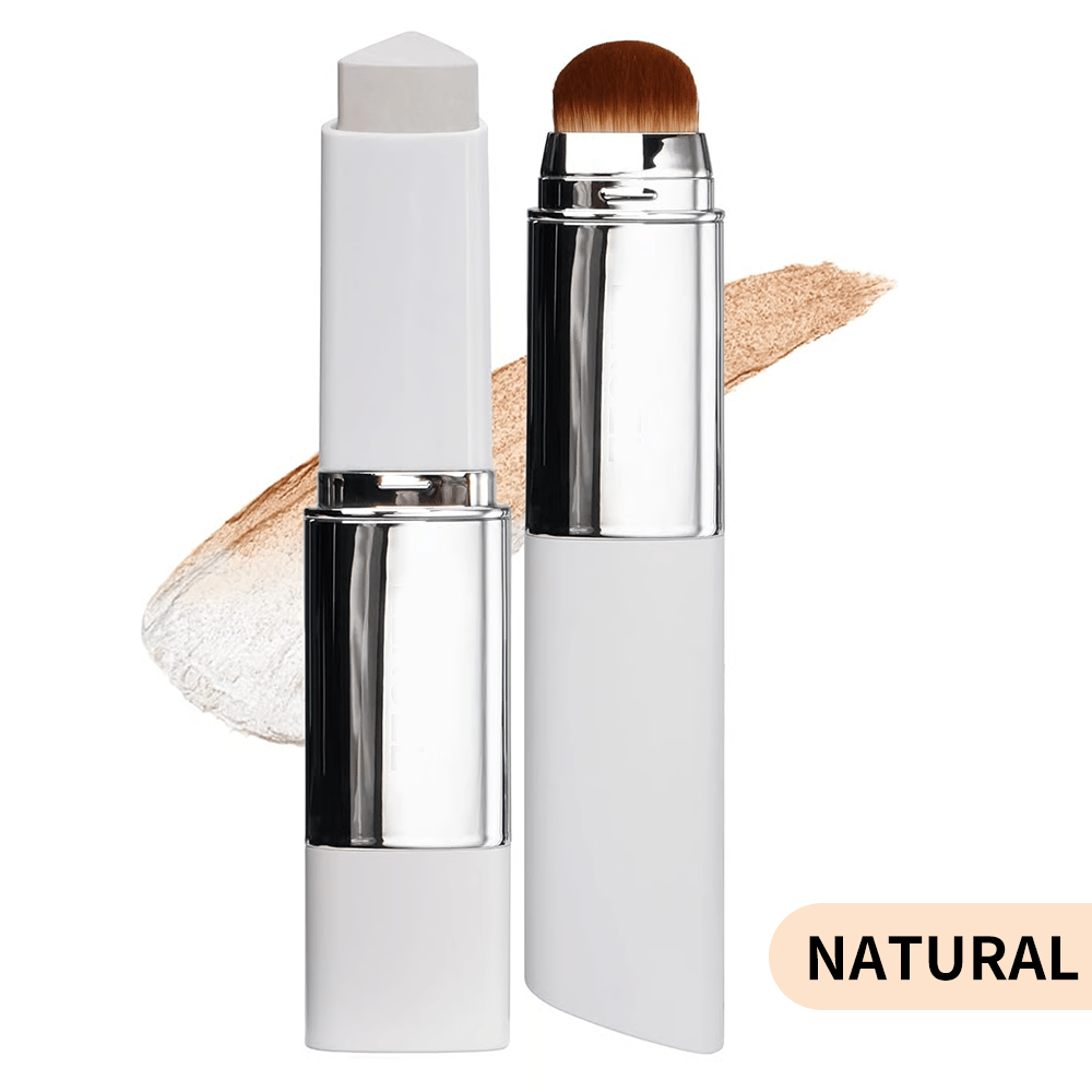🎉BUY 1 GET 1 FREE🎉[OFFICIAL PRODUCT] Cover Cream Stick V w/ Detachable Brush - Korean Skin Care Color-Changing Foundation Stick with Collagen Capsules