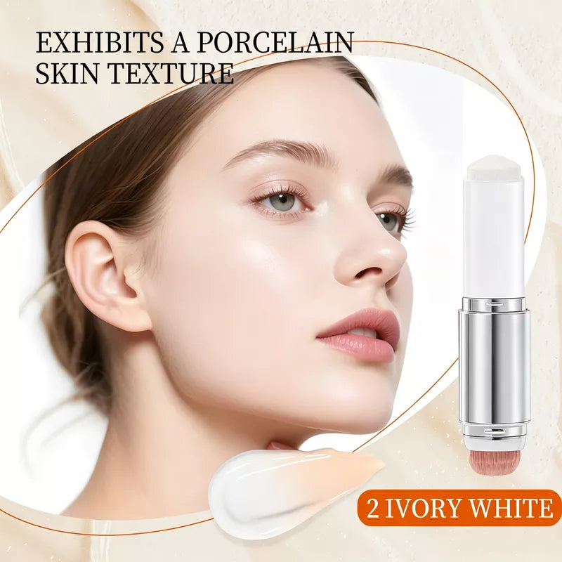 [OFFICIAL PRODUCT] Cover Cream Stick V w/ Detachable Brush - Korean Skin Care Color-Changing Foundation Stick with Collagen Capsules