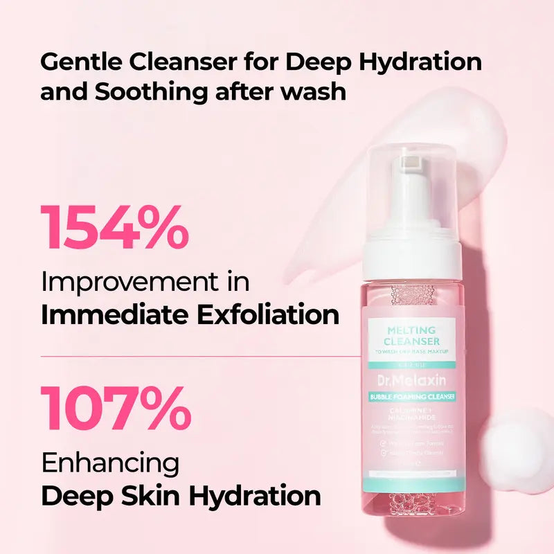 [Dr.Melaxin Official] Melting Cleanse Hypoallergenic Makeup remover with Quick Bubble, Deep Pore Cleansing for all skin type