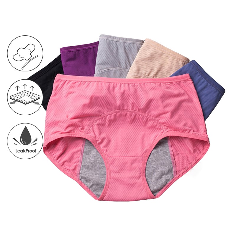 ⏳Last Day-Buy 1 Get 3 Packs!!🔥2026 Best-Selling🏆LunaBloom™ High-Waist Leak-Proof Panties ✨Butter-soft, ultra-stretchy &amp; discreetly protective 🍃