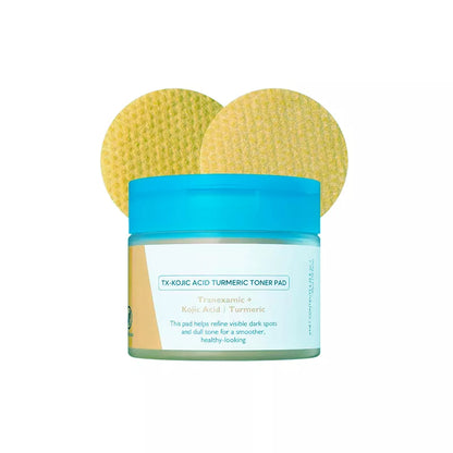Kojic Acid Turmeric TX Toner Pad 70pads, Dark Spot & Pigmentation Care for Uneven Skin Tone