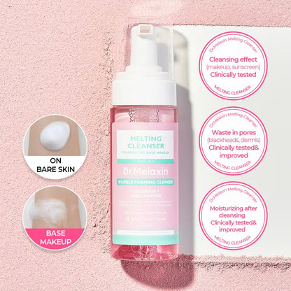 [Dr.Melaxin Official] Melting Cleanse Hypoallergenic Makeup remover with Quick Bubble, Deep Pore Cleansing for all skin type