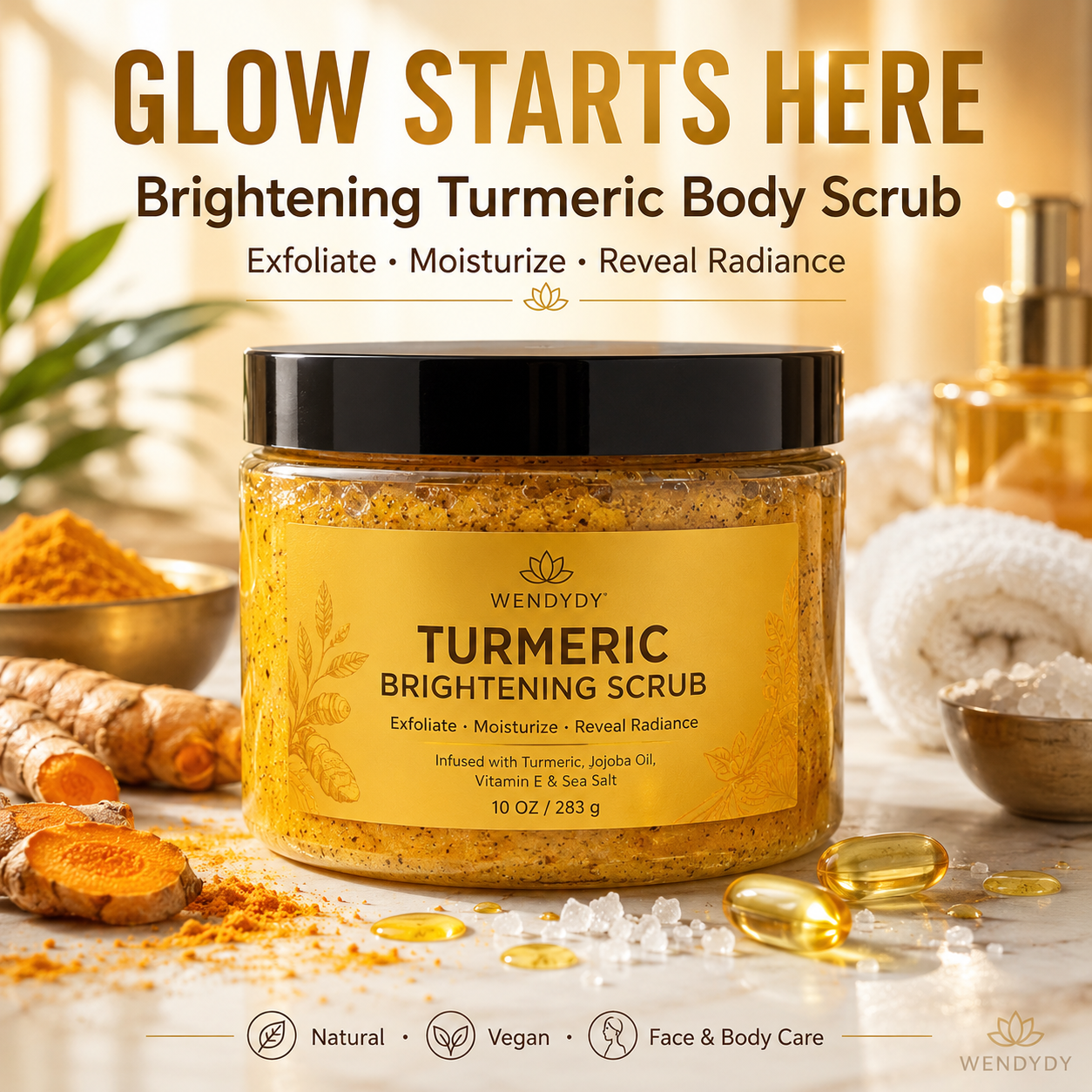💞Turmeric Exfoliating Body Scrub