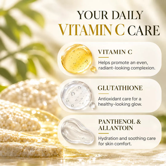 Vitamin C Booster Shot, Pure Vitamin C + Glutathione for Bright, Healthy Skin Glow