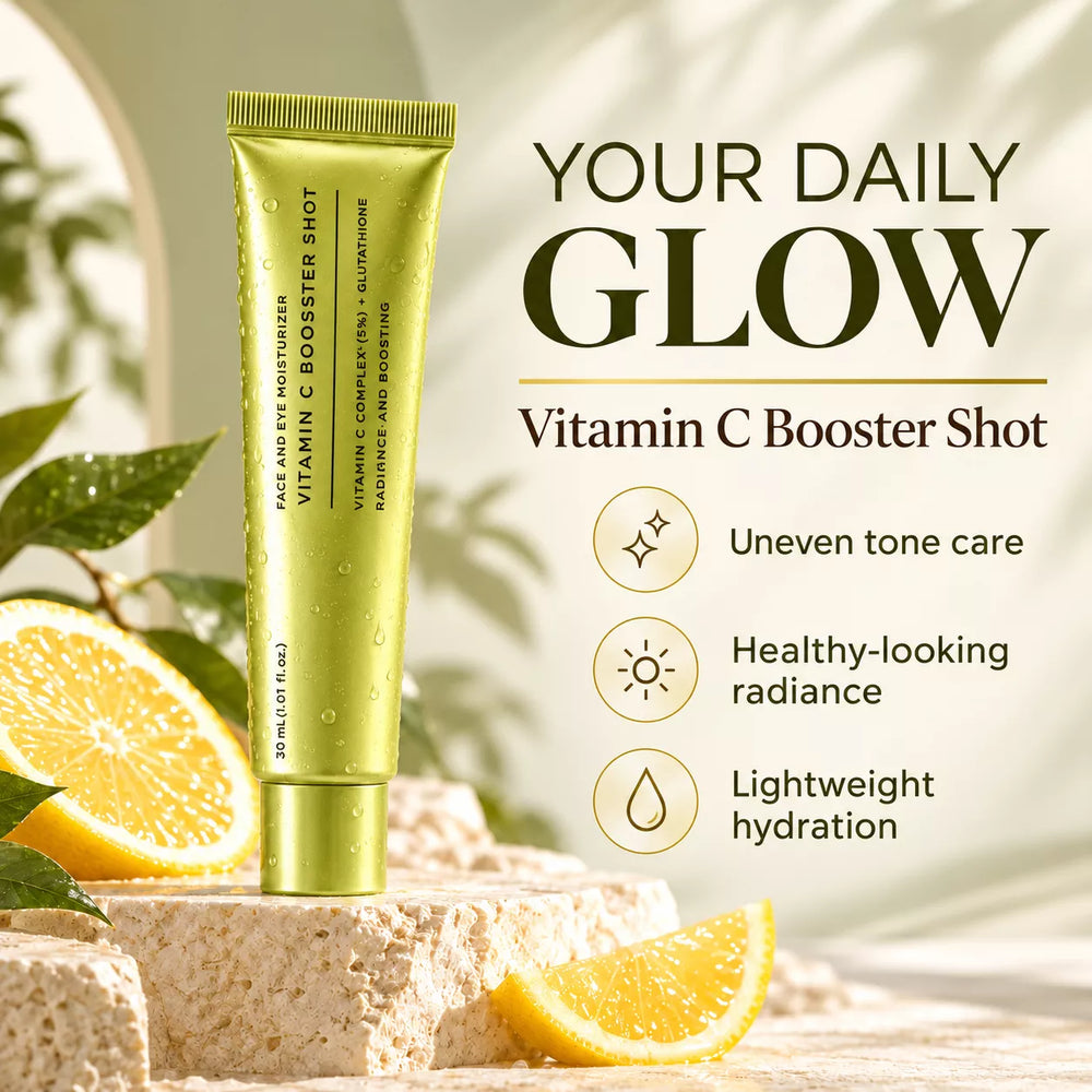 Vitamin C Booster Shot, Pure Vitamin C + Glutathione for Bright, Healthy Skin Glow