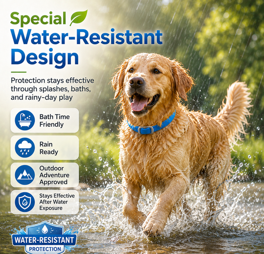 LIMITED TIME 50% OFF!🎁50K+ SOLD!🏆 Natural Essential Oil Pet Pest Repellent Collar - Adjustable Fit &amp; Lightweight