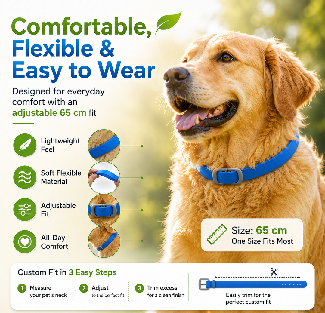 LIMITED TIME 50% OFF!🎁50K+ SOLD!🏆 Natural Essential Oil Pet Pest Repellent Collar - Adjustable Fit &amp; Lightweight
