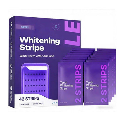 🏆Flash Sale-Purple Whitening Strips🦷✨Non Sensitive Teeth Whitening , Peroxide-Free-ABB8