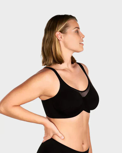 🏆 Last Day Special Price £7.99💐Women's Elegant Sheer Full Coverage Plus Size Bra