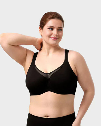 🏆 Last Day Special Price £7.99💐Women's Elegant Sheer Full Coverage Plus Size Bra