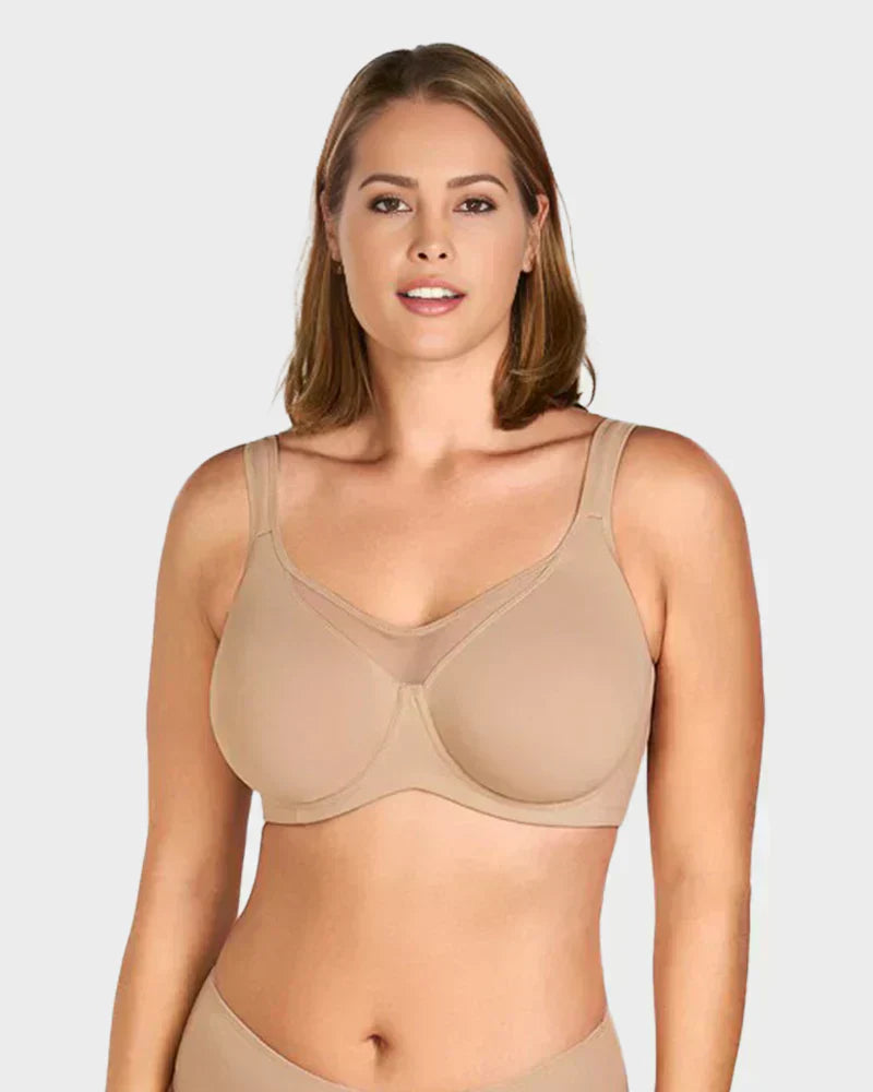 🏆 Last Day Special Price £7.99💐Women's Elegant Sheer Full Coverage Plus Size Bra