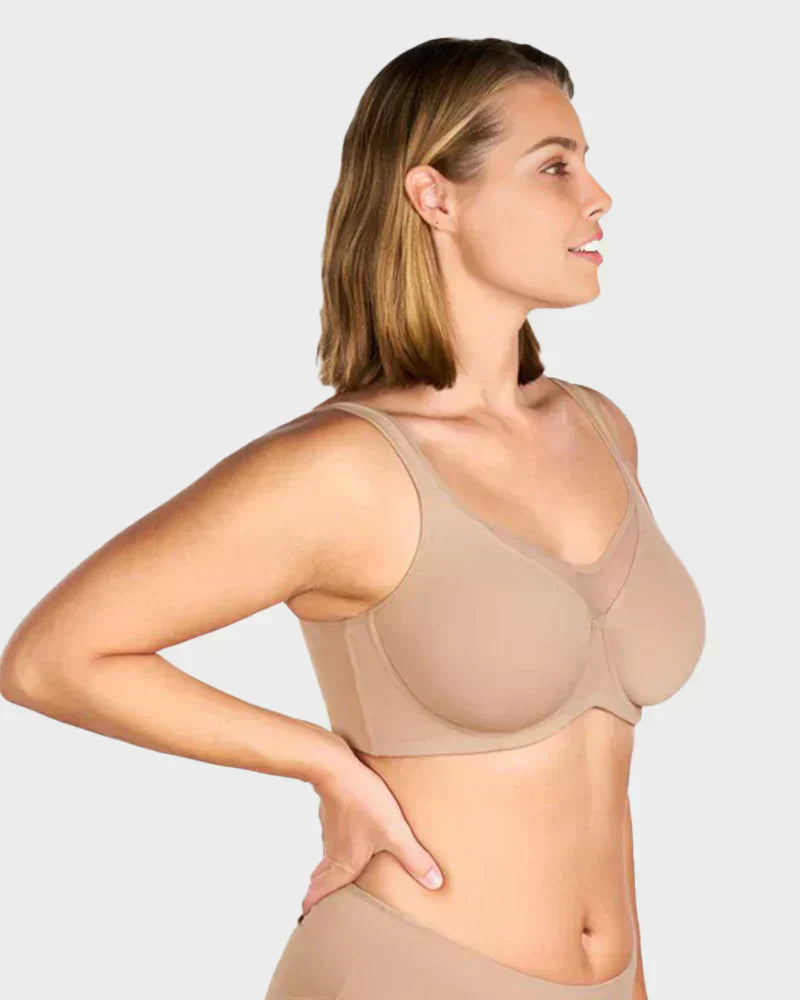 🏆 Last Day Special Price £7.99💐Women's Elegant Sheer Full Coverage Plus Size Bra