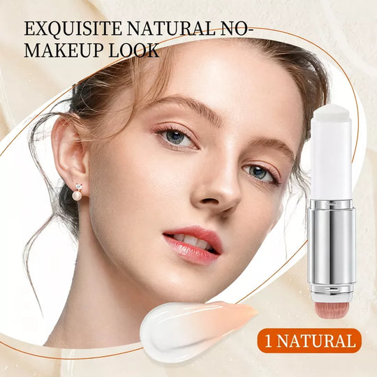 [OFFICIAL PRODUCT] Cover Cream Stick V w/ Detachable Brush - Korean Skin Care Color-Changing Foundation Stick with Collagen Capsules