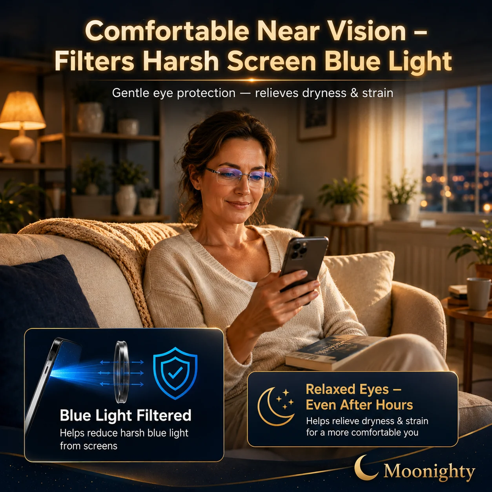 Crystal Clear Reading Glasses – Lightweight Frameless Design with Premium Diamond-Cut Finish