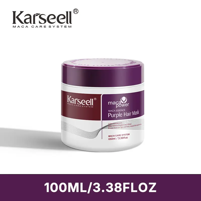 Karseell Purple Hair Mask Professional Neutralizes Brass &amp; Yellow Tones For Blonde Silver Gray Highlighted Hair