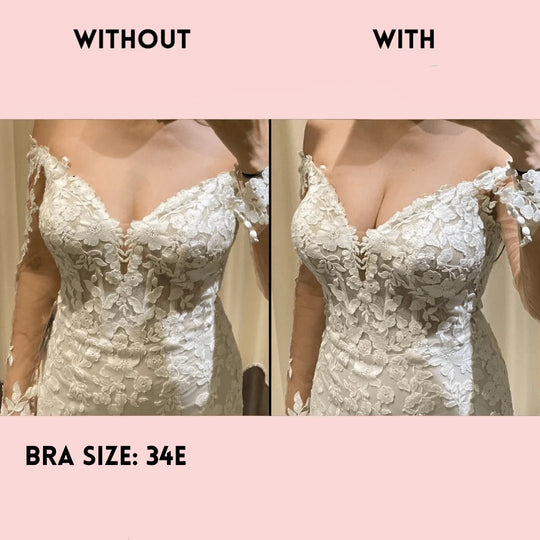 💕LAST DAY SALE ONLY ￡7.99!!💕OUFALI Lift Inserts for Bras – Lightly Padded, Double-Sided Adhesive👙 Reusable, Washable • Natural Lift • Seamless Under Clothing ✨