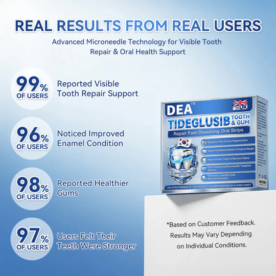DEA® 🦷 Tideglusib Fast‑Dissolving Tooth &amp; Gum Repair Oral Strips 💥🎉