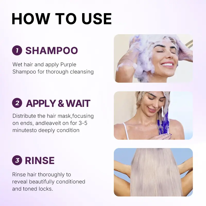 Karseell Purple Hair Mask Professional Neutralizes Brass &amp; Yellow Tones For Blonde Silver Gray Highlighted Hair