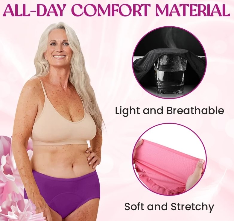 ⏳Last Day-Buy 1 Get 3 Packs!!🔥2026 Best-Selling🏆LunaBloom™ High-Waist Leak-Proof Panties ✨Butter-soft, ultra-stretchy &amp; discreetly protective 🍃