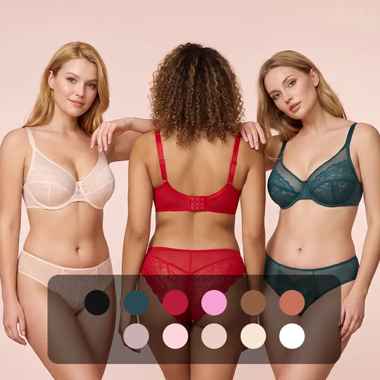 💞50K+ SOLD!👙HSIA Enchante Floral Lace Plus Size Underwire Unlined Unpadded Minimizer Full Coverage Bra Women&