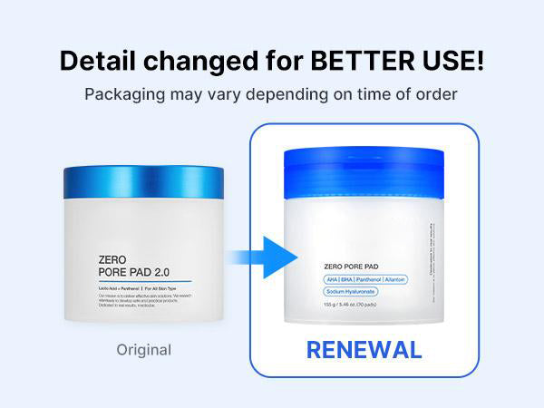 Zero Pore Pads (AHA + BHA) | Korean No.1 Viral Toner Pads