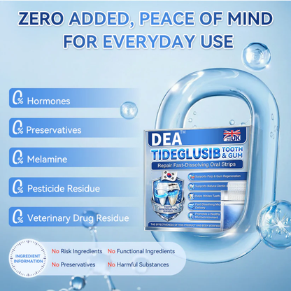 DEA® 🦷 Tideglusib Fast‑Dissolving Tooth & Gum Repair Oral Strips 💥🎉