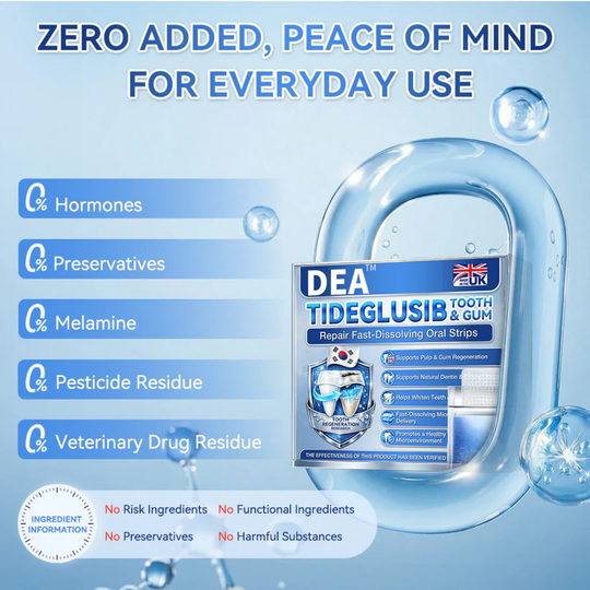 DEA® 🦷 Tideglusib Fast‑Dissolving Tooth &amp; Gum Repair Oral Strips 💥🎉
