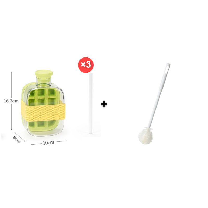 2-in-1 Ice Cube Maker Water Bottle Built-In Ice Tray, Food-Grade Silicone, Bpa-Free. Make Ice &amp; Store Water In One Bottle – Ideal For Gym, Office &amp; Travel! ‍♂
