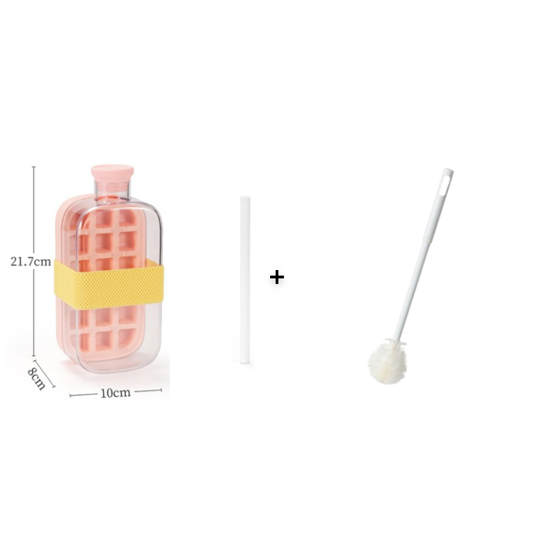 2-in-1 Ice Cube Maker Water Bottle Built-In Ice Tray, Food-Grade Silicone, Bpa-Free. Make Ice &amp; Store Water In One Bottle – Ideal For Gym, Office &amp; Travel! ‍♂