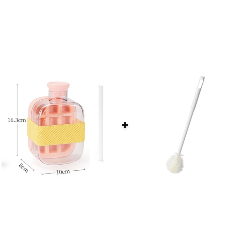 2-in-1 Ice Cube Maker Water Bottle Built-In Ice Tray, Food-Grade Silicone, Bpa-Free. Make Ice &amp; Store Water In One Bottle – Ideal For Gym, Office &amp; Travel! ‍♂
