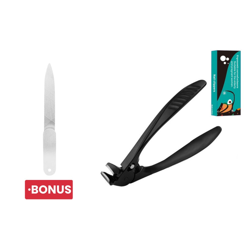 💅Stainless Steel Nail Clipper with Curved Precision Blades – Effortless for Thick Nails &amp; Seniors! ✂️✨