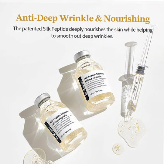 ✨Silk Lifting Peptide Ampoule: Korean Anti-Aging Serum for Wrinkle Care &amp; Plumping