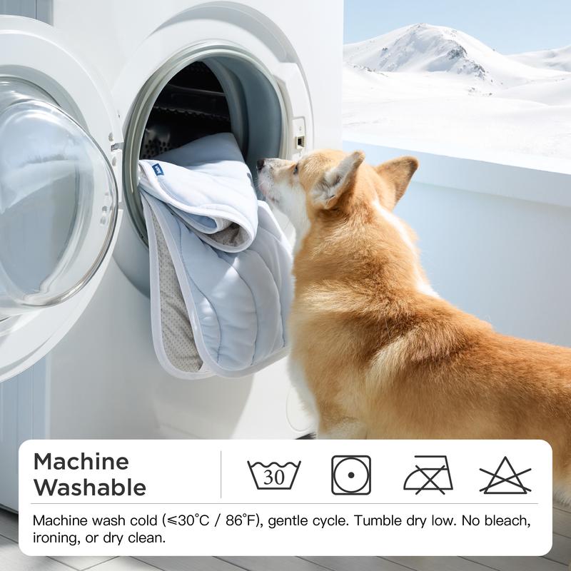 ❄️Summer Blowout! ❄️40% OFF 🧊PawDew™ for Dogs &amp; Cats – Vet-Approved Ice-Silk Cooling Pad ❄️ | Q-MAX >0.4 | Washable 🧼, Non-Slip 🛟 | Perfect for Large Breeds &amp; UK Summers ☀️🇬🇧