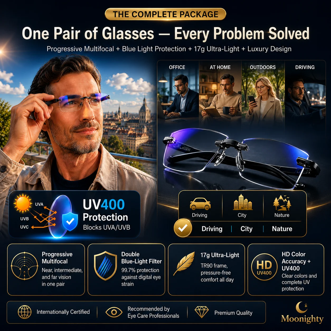 Crystal Clear Reading Glasses – Lightweight Frameless Design with Premium Diamond-Cut Finish
