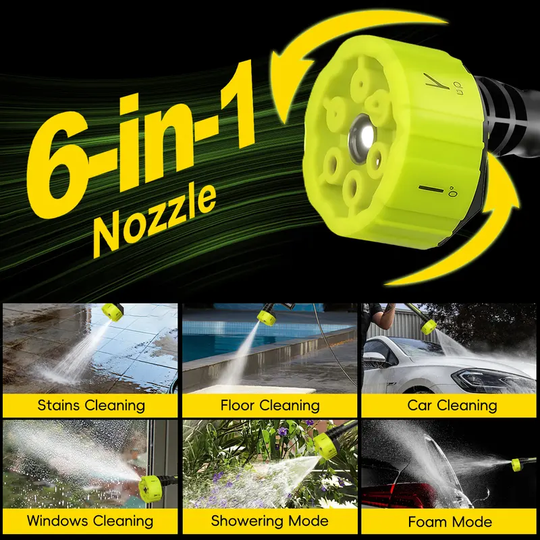 SEESE Cordless Pressure Washer and Single Port Charger Base, Bottle Portable Washer for Car,Home Cleaning &amp; Garden Watering