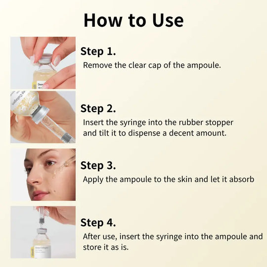 ✨Silk Lifting Peptide Ampoule: Korean Anti-Aging Serum for Wrinkle Care &amp; Plumping