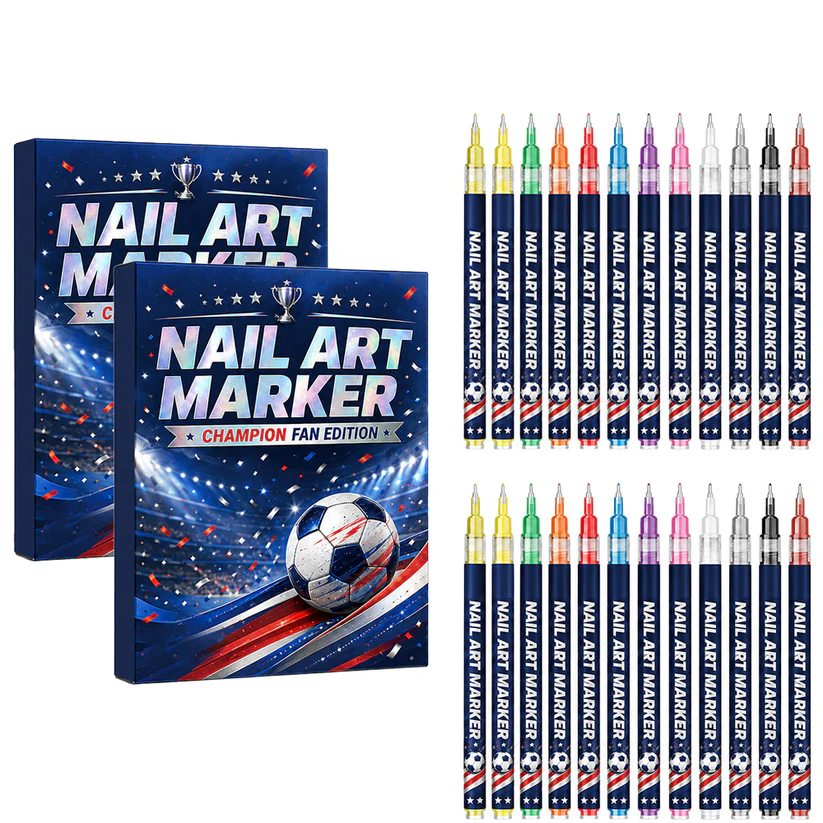 ⚽️🏆️World Cup Sale:40% OFF🎉70K+ SOLD! 🥳12-color fan-themed nail art brushes