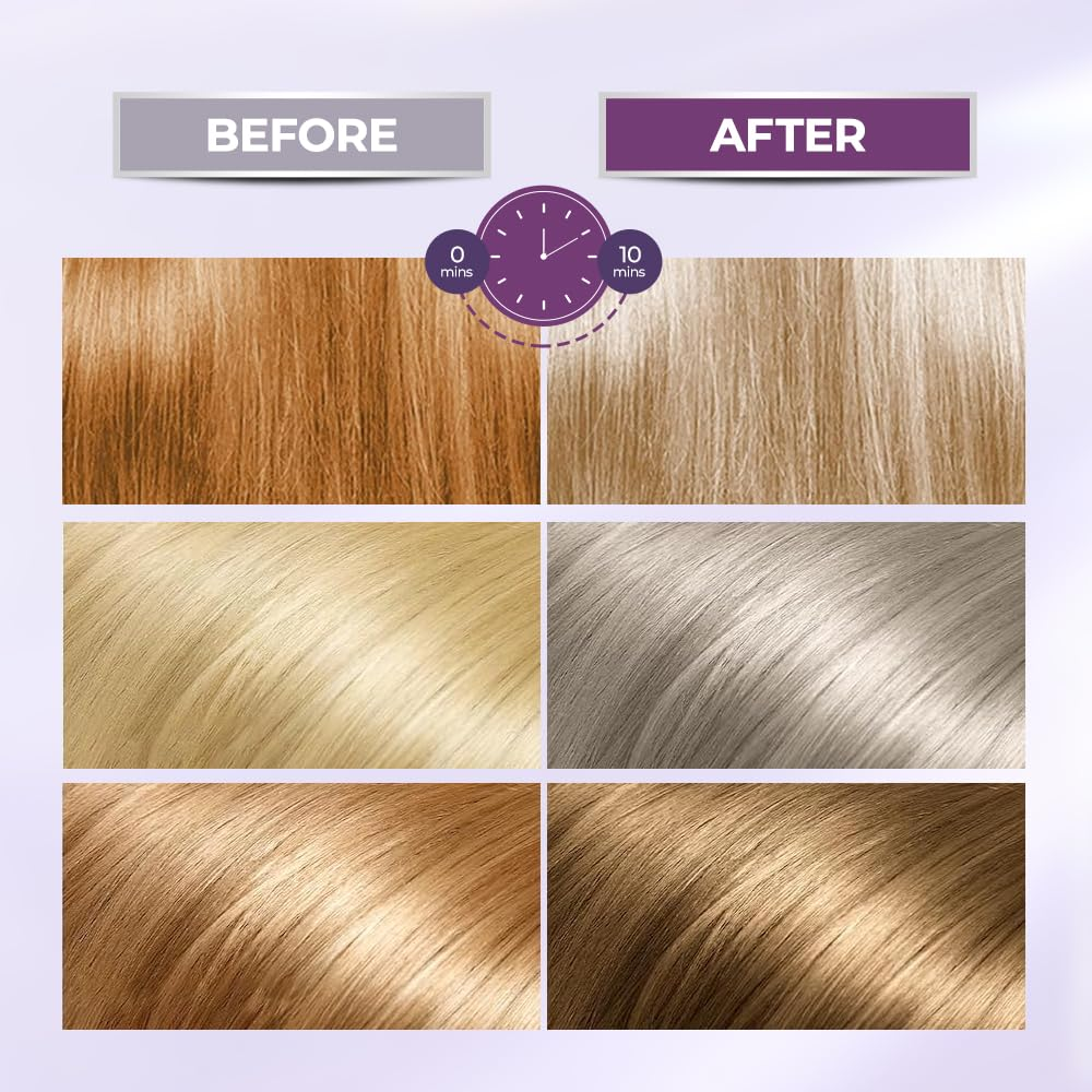 Karseell Purple Hair Mask Professional Neutralizes Brass &amp; Yellow Tones For Blonde Silver Gray Highlighted Hair