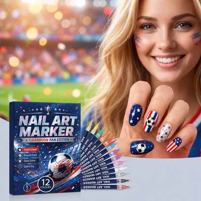 ⚽️🏆️World Cup Sale:40% OFF🎉70K+ SOLD! 🥳12-color fan-themed nail art brushes