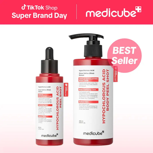 Hypochlorous Acid Rice Peel Shot Duo For Face & Body