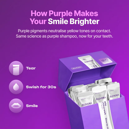 DR.DENT Purple Mouthwash - Sachets 20 Pack