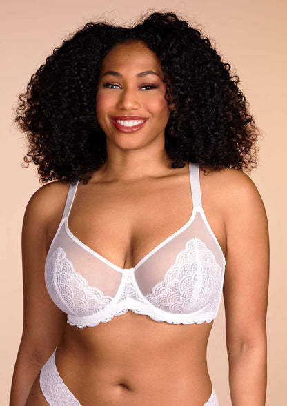 Mermaid Scales Lace Underwire Bra